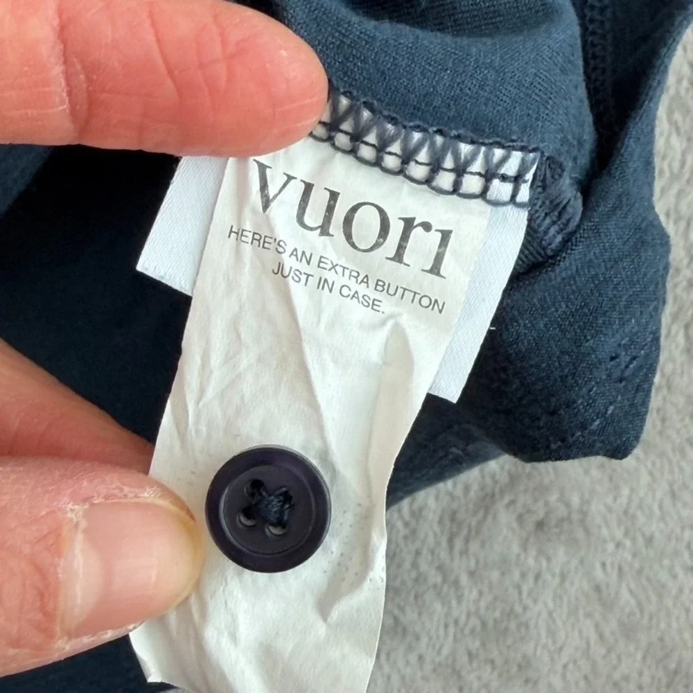 Vuori Knit Strato Tech Polo Shirt in Navy Heather Men 2XL Performance UPF30